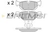 Комплект задних колодок BP3194 BREMSI