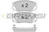 Колодки тормозные дисковые комплект BP3376 BREMSI