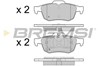 Комплект задних колодок BP3468 BREMSI