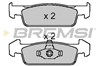 Колодки тормозные дисковые комплект BP3647 BREMSI