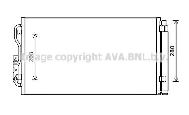 Радиатор охлаждения кондиционера BWA5434D AVA