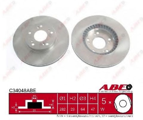Тормоз дисковый передний C34048ABE ABE