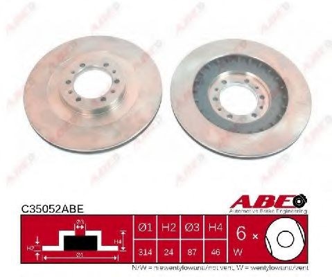Тормоз дисковый передний C35052ABE ABE