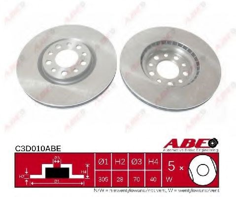 Ротор тормозной C3D010ABE ABE