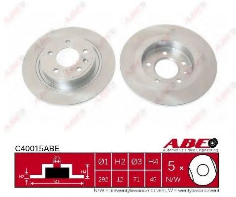 Тормозные диски C40015ABE ABE