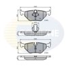 Колодки на тормоз задний дисковый CBP01011 COMLINE