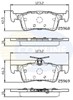 Комплект задних колодок CBP02233 COMLINE