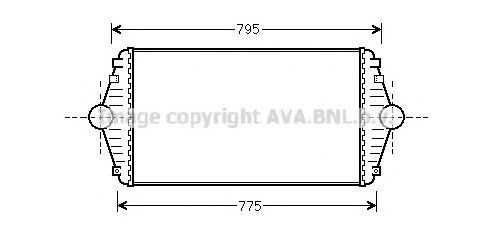 Охладитель наддувочного воздуха CN4086 AVA