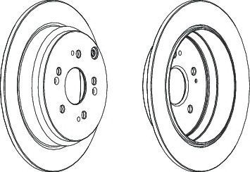 Тормозные диски DDF1608 FERODO