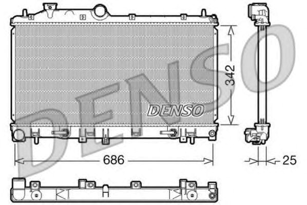 Радиатор охлаждения DRM36005 DENSO