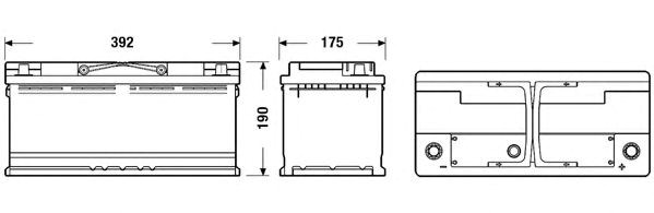 Аккумулятор  EB1100 EXIDE