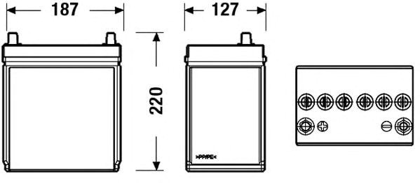 Стартерна батарея (акумулятор) EB357
