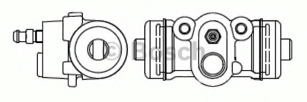 Bosch  циліндр гальмівний mazda 626 - 02 F 026 002 387