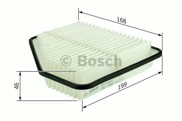 Bosch honda фільтр повітряний civic 1.4 06- F 026 400 132