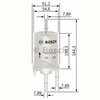 Фильтр-отстойник топлива грубой очистки F026403006 BOSCH