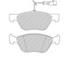 Передние тормозные колодки FDB1052 FERODO
