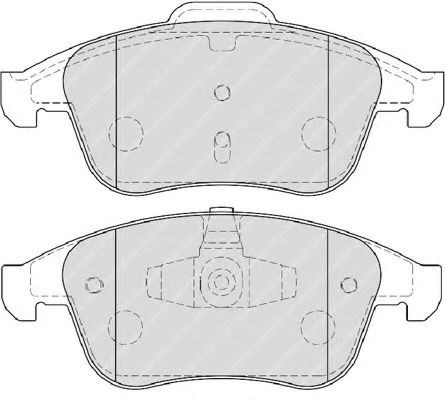 Колодки тормозные передние дисковые FDB4068 FERODO