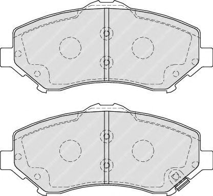 Передние тормозные колодки FDB4074 FERODO