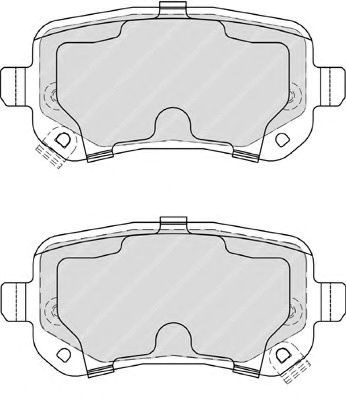 Колодки тормозные задние, дисковые FDB4196 FERODO