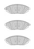 Колодки тормозные передние дисковые FDB4669 FERODO