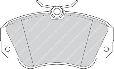 Передние тормозные колодки FDB686 FERODO