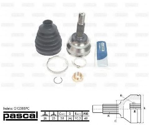 ШРУС наружный G12088PC PASCAL