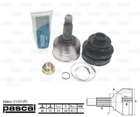 Граната колесная G14014PC PASCAL