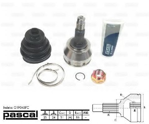 ШРУС наружный G1F045PC PASCAL