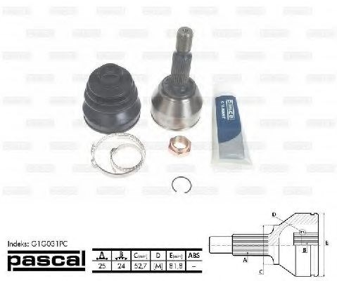 Наружная граната G1G031PC PASCAL