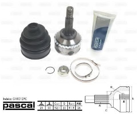 Граната колесная G1R012PC PASCAL