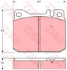 Колодки тормозные передние дисковые GDB1103 TRW