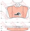 Колодки тормозные дисковые комплект GDB1330 TRW