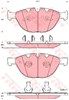 Колодки передние GDB1558 TRW