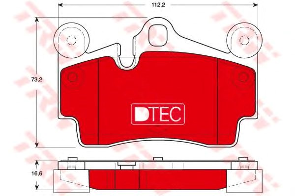 Колодки тормозные дисковые комплект GDB1653DTE TRW