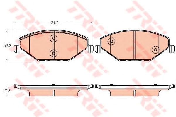 Колодки GDB2027 TRW