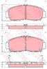 Передние тормозные колодки GDB3240 TRW