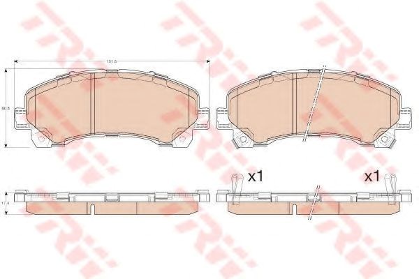 Колодки GDB3545 TRW