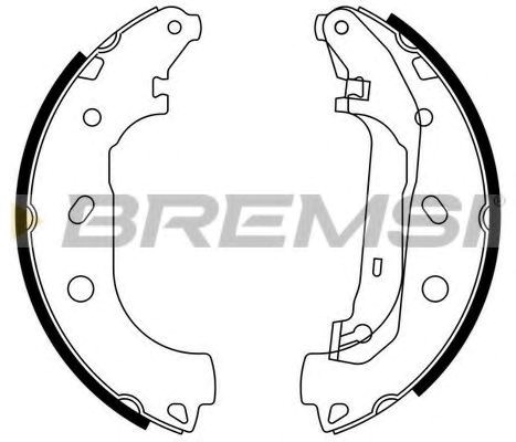 Барабанные тормозные колодки GF0244 BREMSI