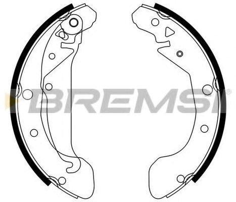 Барабанные колодки GF0632 BREMSI