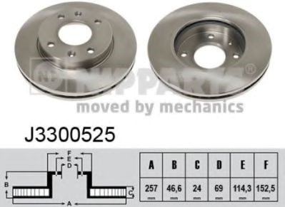 Ротор тормозной J3300525 NIPPARTS