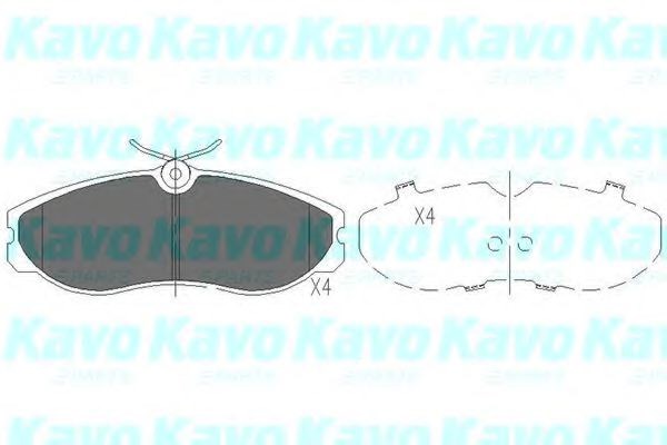 Kavo parts nissan колодки тормозные передн.terrano ii 94- KBP-6506