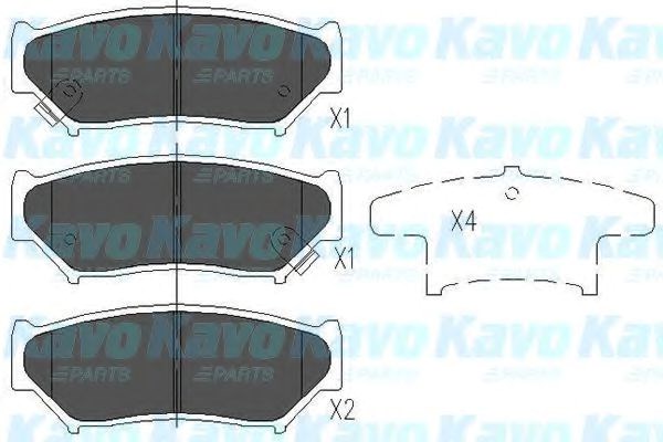 Колодки тормозные KBP8505 KAVO PARTS