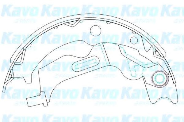 Kavo parts chevrolet колодки гальмівні барабанні задні evanda, lacetti KBS-1405
