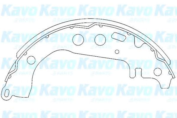 Барабанные колодки KBS9904 KAVO PARTS