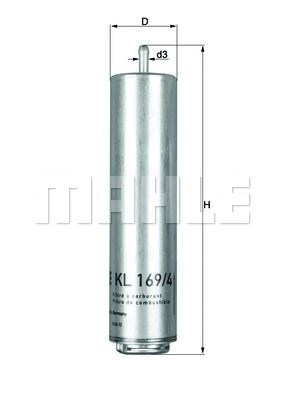 Фільтр паливний KL 169/4D