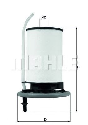 Фильтр-отстойник топлива грубой очистки KX398 MAHLE