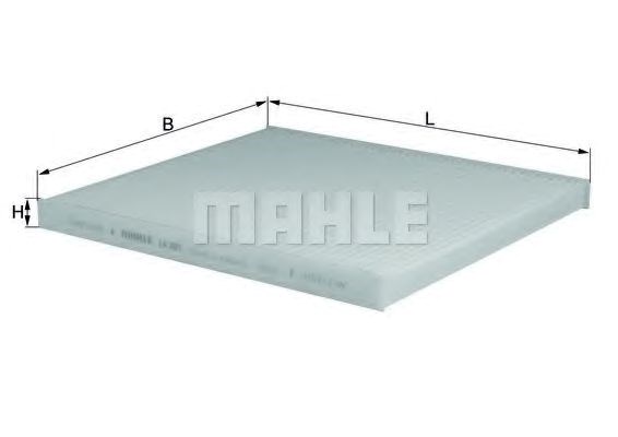 Фильтр воздушный отопителя LA301 MAHLE