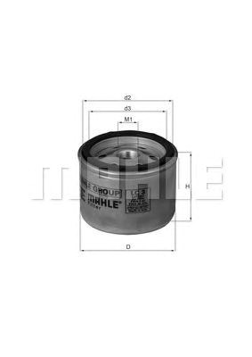 Воздушный фильтр турбины LC3 MAHLE