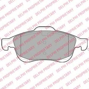 Колодки тормозные передние дисковые LP2101 DELPHI