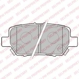 Задние тормозные колодки LP2160 DELPHI